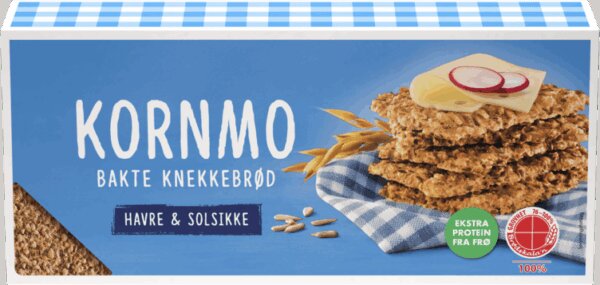 Kornmo Knekkebrød Havre & Solsikke