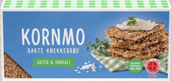 Kornmo Knekkebrød Urter & Havsalt