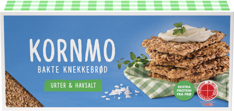 Kornmo Knekkebrød Urter & Havsalt